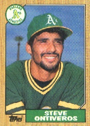 1987 Topps Baseball Cards      161     Steve Ontiveros